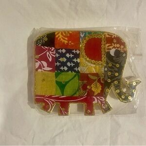 Colorful Patchwork Elephant notebook